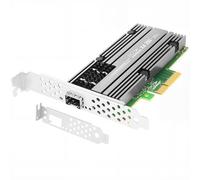 Euqvos Adattatore per server Ethernet Mellanox ConnectX4 da 25 GB, PCIe 3.0 X4, 1 porte SFP28, RDMA, 25/10/1 Gbps, supporto NIC 25 Gigabit, Windows Server/Windows/Ubuntu/Linux