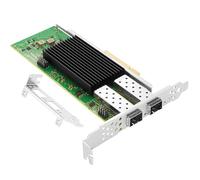 Euqvos PCIe Ethernet Network Card for Intel E810-XXVDA2 E810 Chipset PCIe 4.0 X8 25Gb Dual Port SFP28 LAN Card Support Windows Server/Windows/Linux/VMware/ESX