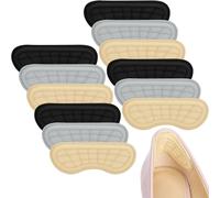 Euqvunn 6 Paia Cuscinetti per Scarpe - Cuscinetti per Tallone Traspiranti, Cuscinetto Tallone Scarpe Adesivi Antiscivolo, Salva Tallone per Scarpe, Sneakers, Scarpe da Donna