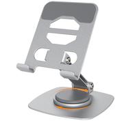 Euqvunn Base Stabile Porta Cellulare Da Tavolo Regolabile in Altezza Supporto Telefono, Rotazione Libera a 360° Supporto Telefono Scrivania, Universale Supporto Cellulare Da Tavolo