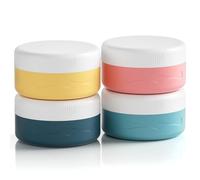 Euqvunn Contenitori da Viaggio per Liquidi, Contenitori Creme da Viaggio senza BPA, Barattoli per Crema in Silicone Approvati dalla TSA da 40 ml, Contenitori Viaggio Liquidi per Cosmetici viso Corpo