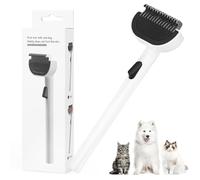 Euqvunn Pettine Dematting per Animali a Pelo Lungo - Cardatore per Cani con Rilascio dei Peli a Un Clic, Pettine per Cani e Gatti Contro i Nodi, Rimuove Sottopelo, Peli Sciolti & Grovigli