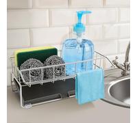 Euqvunn Porta Spugne Lavello Cucina, Organizer Lavello Cucina, Acciaio Inossidabile Portaspugne per Lavello Cucina, Appendi Strofinacci Cucina, Organizzatore Lavello Cucina Porta Stracci Lavello