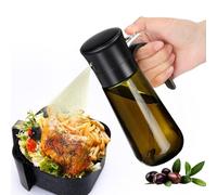 Euqvunn Spruzzino Olio, Oliera Spray [Spruzzo Fino & Filtro Anti-Ostruzione] Spruzzino Olio Spray per Friggitrice Aria, Forno, Olio/Vinaigrette/Salsa, 280 ml