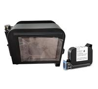 Eurannit E11W Mini Handheld Inkjet Printer - 12,7 mm Prints on Curved & Flat Surfaces (Borse in plastica, Cardboard, Glass) - Data, QR, Barcode, Logo