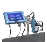 Eurannit Macchina automatica di codifica a getto d'inchiostro per linea di produzione, stampante a getto d'inchiostro 260E TIJ con schermo tattile per data/batch/QRCode/codice a barre/logo, ecc. (1