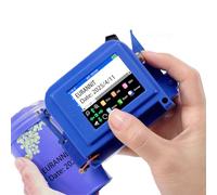 Eurannit Mini stampante a getto d'inchiostro portatile da 0,5 pollici, pistola per stampante portatile E11 con cartuccia di inchiostro nero da 42 ml, codificatore a getto d'inchiostro per testo QR
