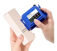 Eurannit Stampante a getto d'inchiostro portatile Mini 12,7 mm, pistola da stampa portatile E11 con cartuccia d'inchiostro nera da 42 ml, codificatore a getto d'inchiostro per testo, codice QR, numero