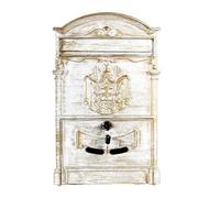 EURDFHY Cassetta Postale Antique Lockable Security Mailbox Waterproof Wall Mounted Mail Organizer for Villa Exterior Decor(Color3)
