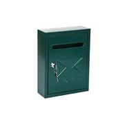 EURDFHY Cassetta Postale Metal Wall Mount Mailbox Letter Box Apartment Complaint Large Capacity Office Home Postbox(Green)