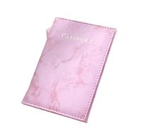 EURDFHY porta passaporto 2 pezzi custodia for passaporto da viaggio in pelle PU protettiva organizzatore biglietto documento portafoglio carte d'identità di credito aziendali(Pink)
