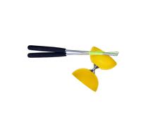 Eureka 515706 Acrobat 105 Rubber Diabolo with Aluminum Hand Sticks, Yellow