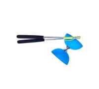 Eureka 515707 Acrobat 105 Rubber Diabolo with Aluminum Hand Sticks, Light Blue