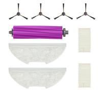 EUREKA Accessori di ricambio originali compatibili per robot aspirapolvere E20 Plus, il kit di ricambio include: 1 spazzola a rullo + 2 filtri HEPA + 4 spazzole per spazzare i bordi + 2 panni per