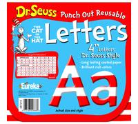 Eureka Back to School Dr. Seuss ABC Letter Cutouts 200 pezzi 4'' x 4'' pollici (487215)