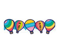 Eureka Crayola 846352 Crayola Colors of Kindness Mongolfiera extra larga decorativa per aule e bacheche per insegnanti, larghezza 8,3 cm con 9,5 m in totale, multicolore, 12 strisce