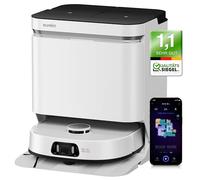 EUREKA J15 Pro Ultra Robot di aspirazione e pulizia + stazione all-in-one (autopulente, navigazione LDS 16200Pa, rilevamento degli ostacoli, anti-groviglio, ideale contro peli di animali, controllo