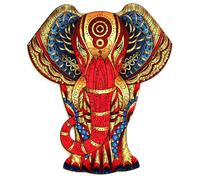 Eureka - Puzzle Elefante in legno colorato - 120 Pezzi