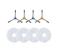 EUREKA Set di accessori per robot aspirapolvere J12 Ultra - Include 4 spazzole laterali e 4 mop, kit di ricambio essenziale