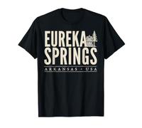 Eureka Springs Arkansas Bold Vintage Viaggio Souvenir Maglietta