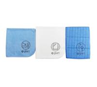 Glart 4PAS set di 3 panni in microfibra per bagno, WC, doccia, bagno, sanitari, casa, più accurati del cotone o semplici panni per la pulizia, asciugamani da cucina, strofinacci