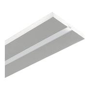 Eurekaled - 1pz Profilo alluminio per LED 2mt - Integrato in lastra di cartongesso di spessore 12,5mm - Supporto pronto da incasso per strip led - Montaggio facile - Con copertura opaca - A scomparsa