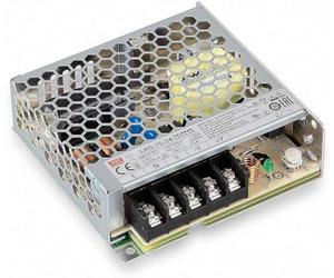 Eurekaled - Alimentatore Mean well 75W 24V, Modello LRS-75-24 Switching, Tensione Costante, Non Impermeabile IP20, Trasformatore da AC 220V a DC 24V, Compatibile con Strip Led, Cod. 0175