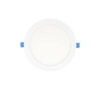 Eurekaled - Faretto LED da incasso slim tondo 12W foro 155mm luce naturale 4000K IP20 luce diffusa con angolo apertura di 120° spessore 11mm, lampada LED per cartongesso diametro esterno 170mm