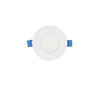 Eurekaled - Faretto LED da incasso slim tondo 3W foro 70mm luce calda 3000K IP20 luce diffusa con angolo apertura di 120° spessore 11mm, lampada LED per cartongesso diametro esterno 88mm