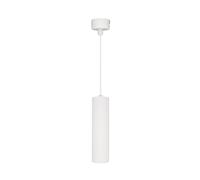 Eurekaled Lampada a Sospensione 30cm a cilindro Bianco con Portalampada Attacco GU10