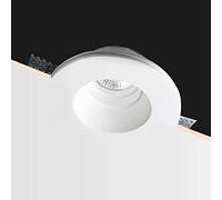 Eurekaled - Portafaretto in Gesso CERAMICO Conico profondo da Incasso per Controsoffitti GU10 cod.C030