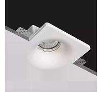 Eurekaled® - Portafaretto in Gesso CERAMICO da Incasso Conico per Controsoffitti per GU10 e MR16 cod. PF1288