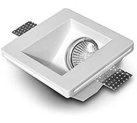 Eurekaled - Portafaretto in Gesso CERAMICO Inclinato da Incasso per GU10 e MR16 in cartongesso cod. PF-D608