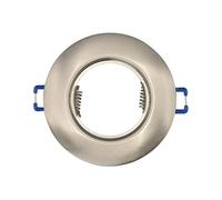 Eurekaled - Portafaretto Incasso fisso Tondo Cromato per GU10