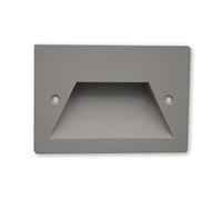 Eurekaled - Segnapasso LED Grigio da incasso compatibile con scatola 503 3W luce calda 3000K 220V IP65