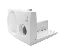 EUREL RS44 affettatrice tutto Made in Europa, cambio continuo, vassoio da servizio, pieghevole salvaspazio, lama elettrica Ø 170 mm, lama in acciaio inox, regolabile 0-17 mm, senza BPA, 100 W