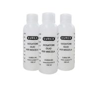EUREX Misurino Dosatore Olio per Miscela 100 ml Kit 3 Pezzi | Scala Graduata Precisa, Plastica Resistente, Motori 2 Tempi, Percentuali Miscela Indicate, Uso Professionale e Hobby