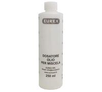 Eurex Misurino Dosatore Olio per Miscela 250 ml con Tappo, Scala Graduata e percentuali 2-4% 2,5-5% 3-6% (4)