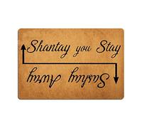 Eureya Sashay Away Shantay You Stay Home Living Decor Housewares Tappeti e Zerbini State Indoor Idee Regalo 60 x 40 cm Lavabile in Lavatrice Top Tessuto