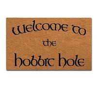Eureya Welcome to The Hobbit Hole Zerbino Interno Soggiorno Cucina Tappeti Benvenuti Tappeto di Gomma Home Decor 45x75cm
