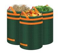 Eurhomewit 3 x 272L Sacchi Giardinaggio Riutilizzabili, Sacchi per rifiuti da giardino con Maniglie Sacco Raccogli per Foglie, Erba, Sterpaglie