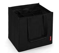 Eurhomewit Borsa Porta Portabottiglie per 9 Bottiglie, Portabottiglie Acqua Borsa Trasporto per Bottiglie Vetro 1,5 litri, Porta Bottiglie di Vino Riutilizzabile - Nero