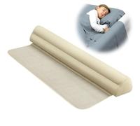 Eurhomewit Gonfiabile Sponda Letto Bambini, Superficie Floccata 148cm Portatile Paracolpi Lettino, Barriera Anticaduta per Neonati e Bambini Piccoli, Adatto A Tutti I Le