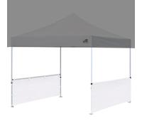 Eurmax USA 2 mezze pareti laterali per tenda a baldacchino pop-up 3,5 x 3,5 m, 25,4 x 3,5 m, 3,5 x 50,8 m, 2 mezze pareti con barre di guida (bianco)