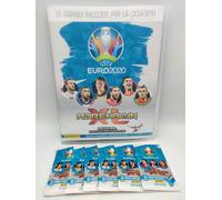 EURO 2020 Adrenalyn Card Uefa Album raccoglitore + 20 bustine sigillate figur...