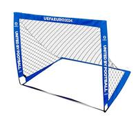 Euro 2024 - Porta da calcio Flexi da 1,2 x 0,9 m, con licenza ufficiale Hy-Pro, portatile, per interni ed esterni, per bambini e adulti