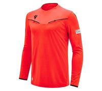 EURO 2024 UEFA ARBITRO CALCIO UFFICIALE MACRON LS - MAGLIA MATCH