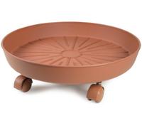 Euro 3 Plast 3974035 Sottovaso Cotto con Ruote 35 Cm