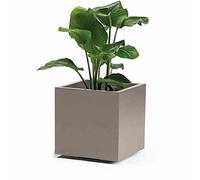 EURO 3 PLAST Cassetta Kebe in Plastica Riciclata con Riserva d'Acqua Integrata, Cm 40, Colore Tortora