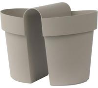 Euro 3 Plast Vaso con Riserva, Sabbia (3032-M9)